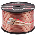 Audiopipe CCA Speaker Wire 14 Gauge 500 Foot Roll – Clear PVC