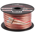 Audiopipe CCA Speaker Wire 16 Gauge 50 Foot Roll – Clear PVC
