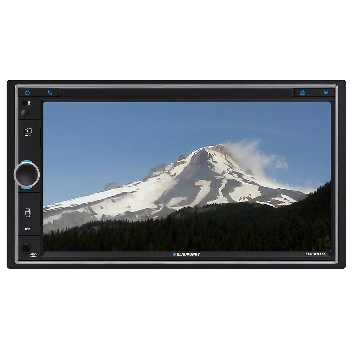 Blaupunkt 6.95" Double DIN Fixed Face Touchscreen Mechless Receiver with Bluetooth, USB/SD Inputs and Remote