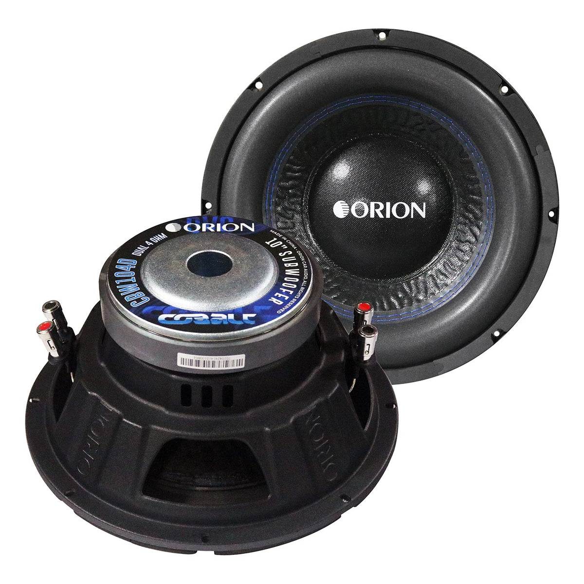 Cobalt 10″ Woofer, 300W RMS/1200W Max, Dual 4 Ohm