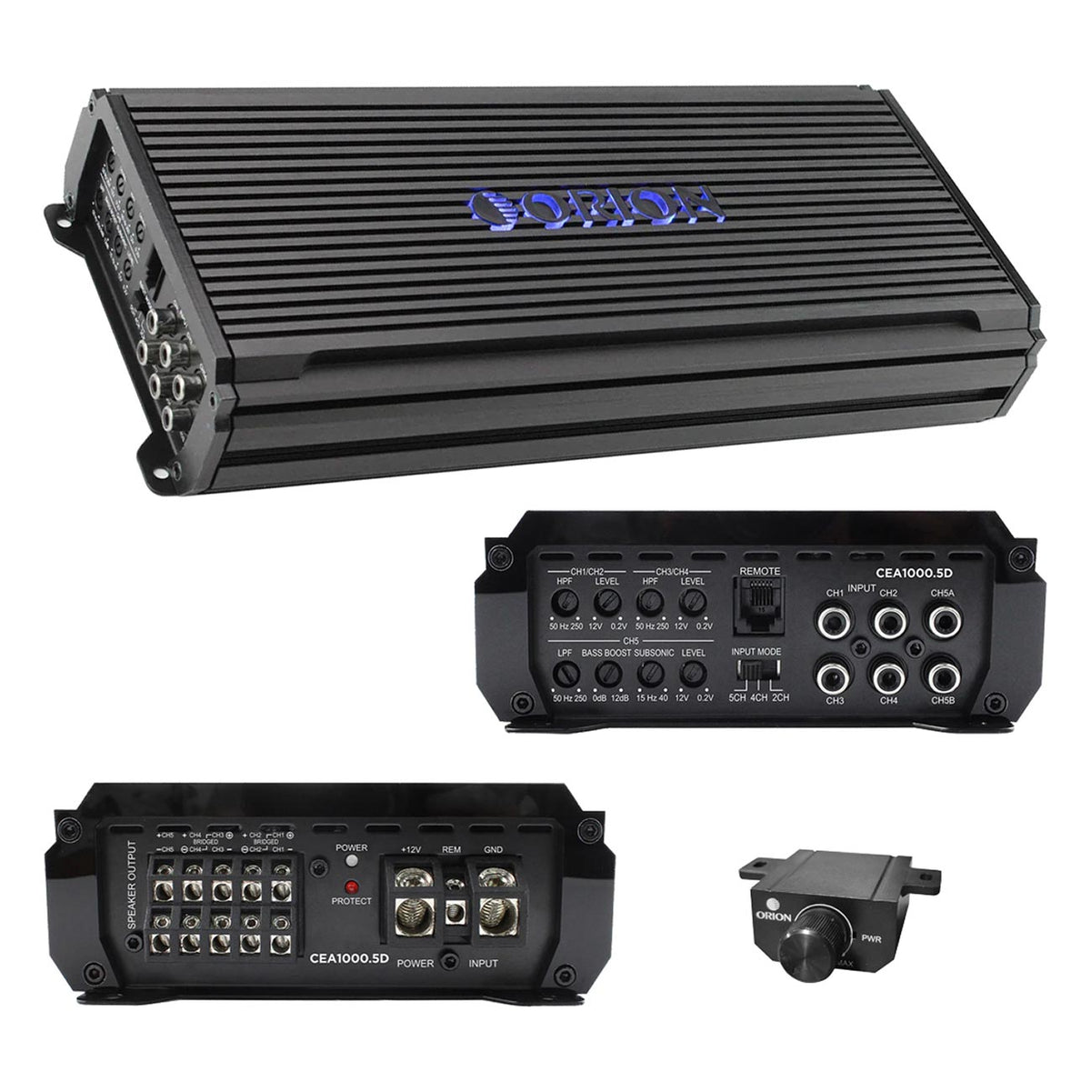 Orion Cobalt Elite Compact Class-D 5 Channel Amplifier, 1000 Watt RMS