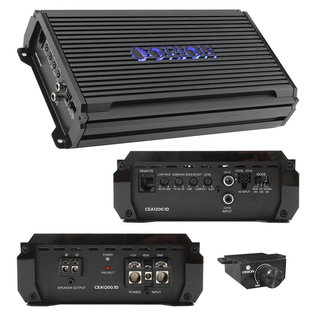 Orion Cobalt Elite Compact Class-D Monoblock Amplifier, 1200 Watt RMS