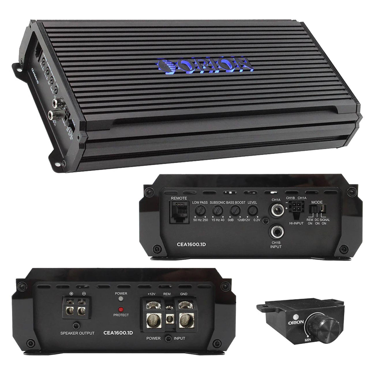 Orion Cobalt Elite Compact Class-D Monoblock Amplifier, 1600 Watt RMS