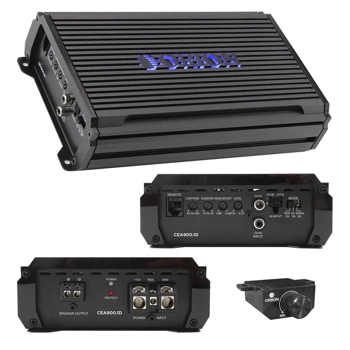 Orion Cobalt Elite Compact Class-D Monoblock Amplifier, 900 Watt RMS