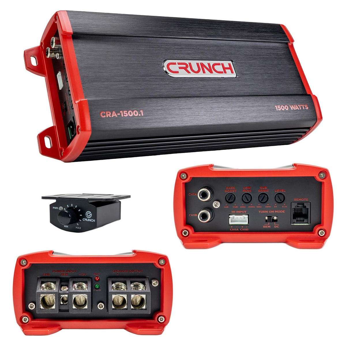 Crunch Monoblock Amplifier, 1500 Watts