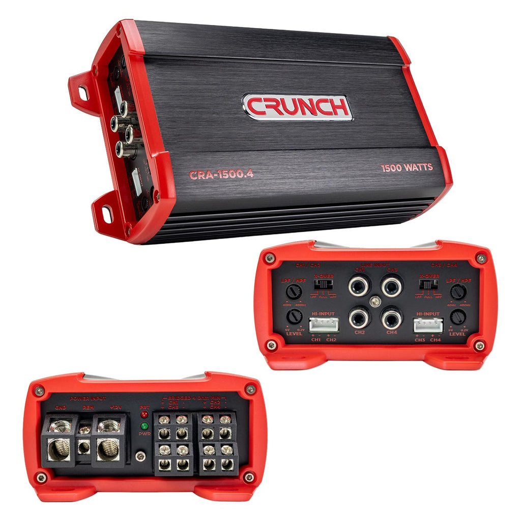 Crunch 4 Channel Amplifier, 1500 Watts