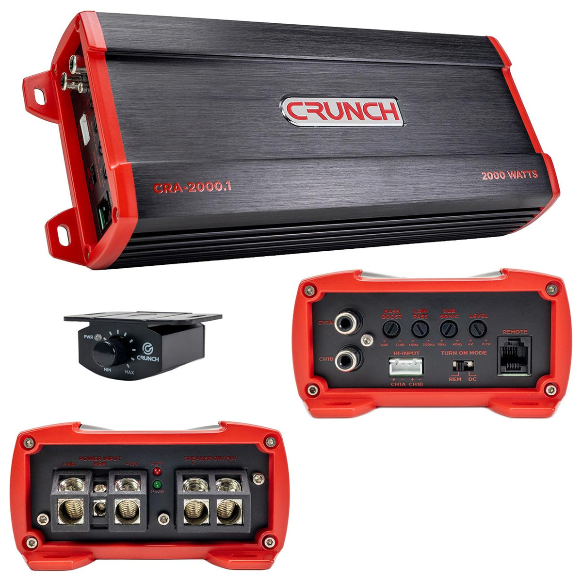 Crunch Monoblock Amplifier, 2000 Watts