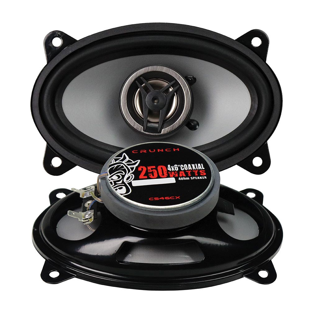 Crunch 4×6" 2-Way Coaxial Speakers