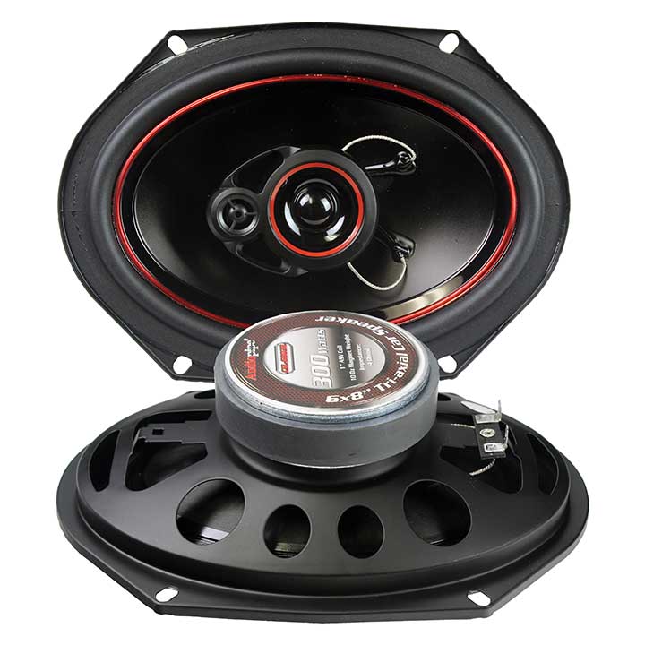 Audiopipe 6×8" 3-Way Speakers