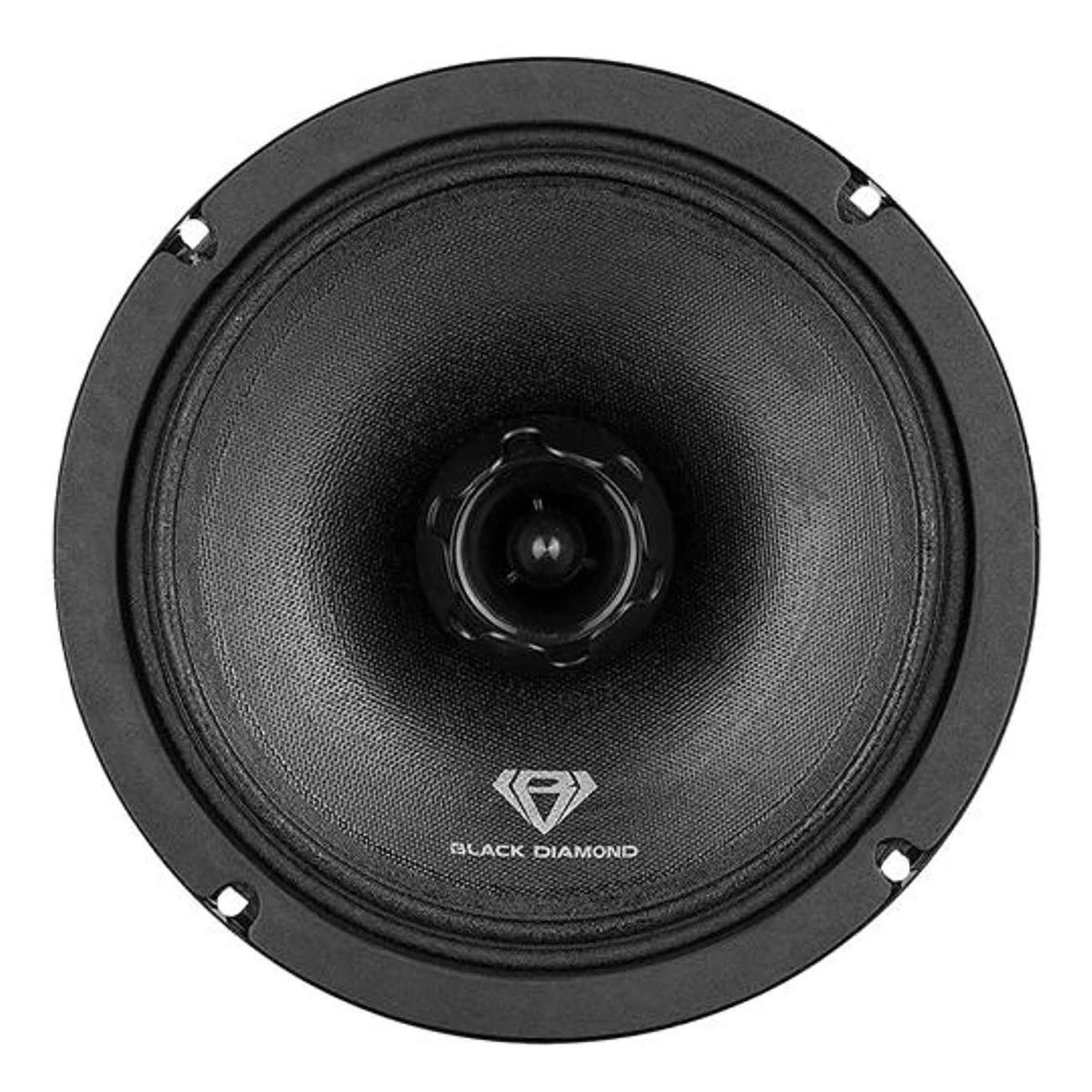 Black Diamond 8" Mid-range LoudSpeaker With Bullet Tweeter Built In 4-Ohm 550 Watts