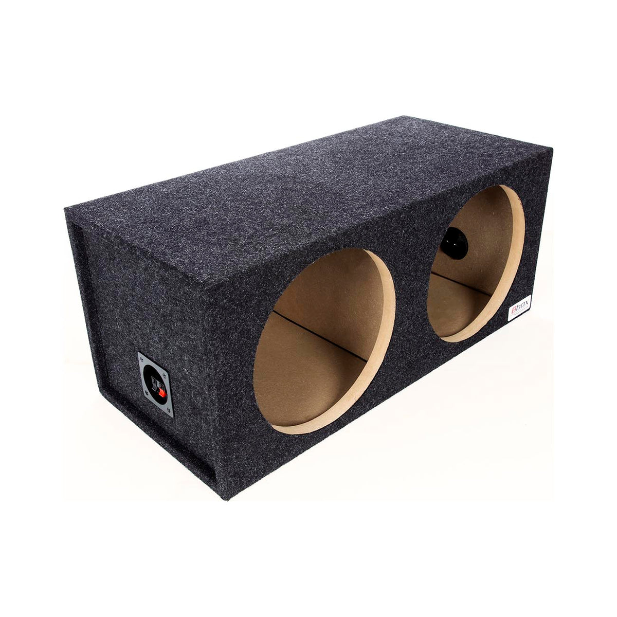 Atrend Pro-Series Dual 10" Sealed Enclosure - Charcoal Carpet Covering