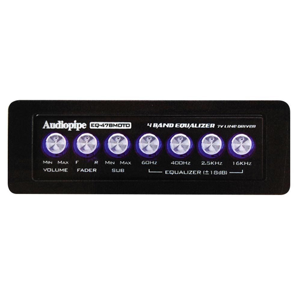 Audiopipe 4 Band 7 Volt Graphic Equalizer
