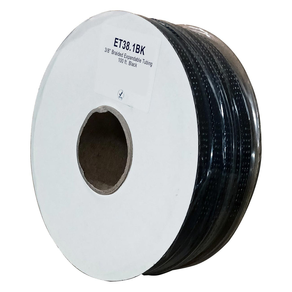 XSCORPION 3/8" Expandable Braided Sleeve – Black (100 feet)