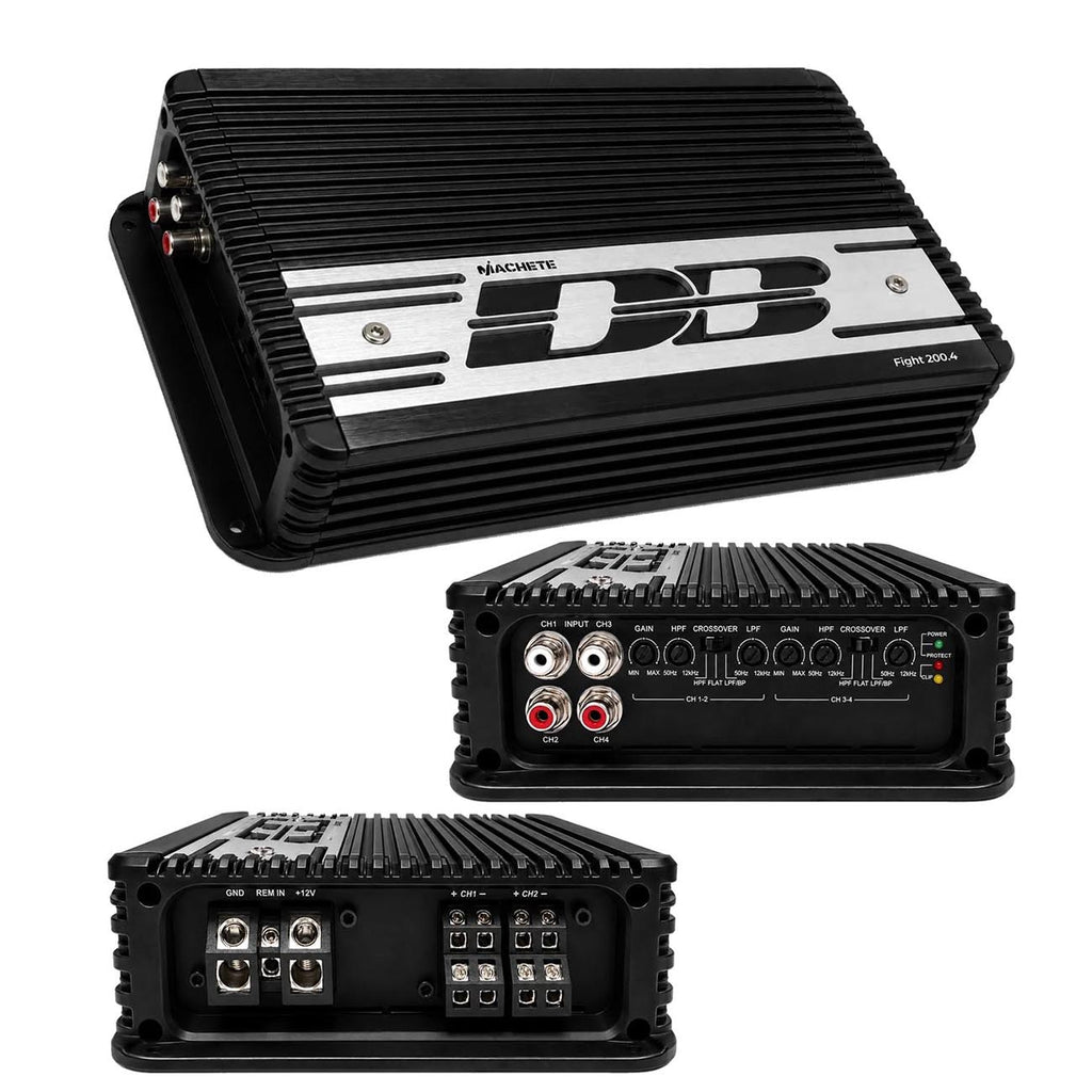 Deaf Bonce Machete Fight 4-Channel Amplifier, 800W RMS