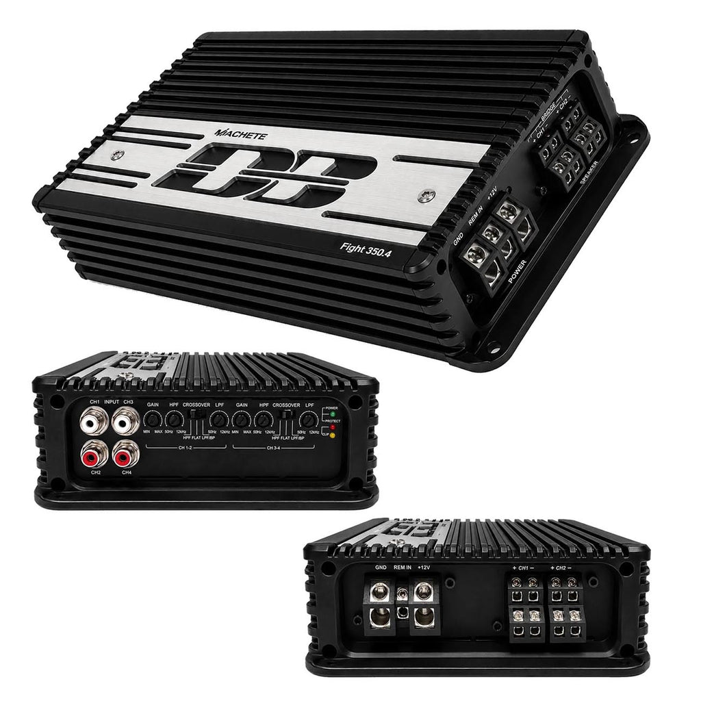 Deaf Bonce Machete Fight 4-Channel Amplifier, 2000W RMS