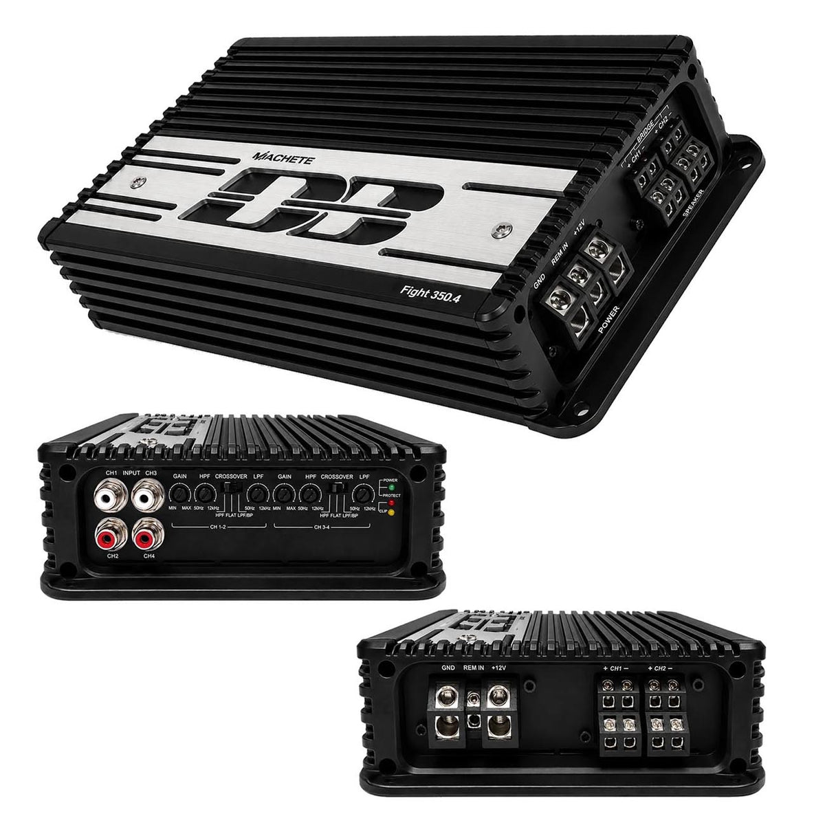 Deaf Bonce Machete Fight 4-Channel Amplifier, 2000W RMS