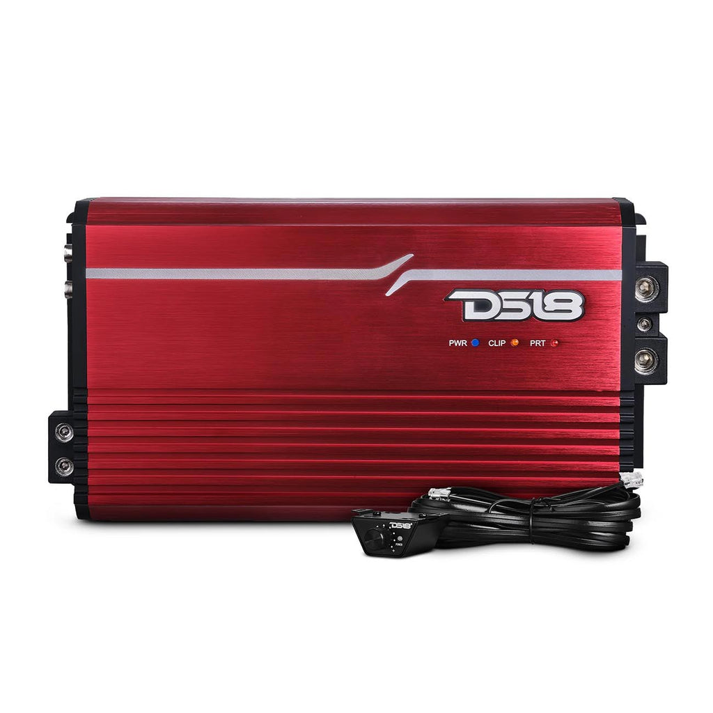 DS18 FRP Compact Monoblock Amplifier, 3500W RMS (Red)