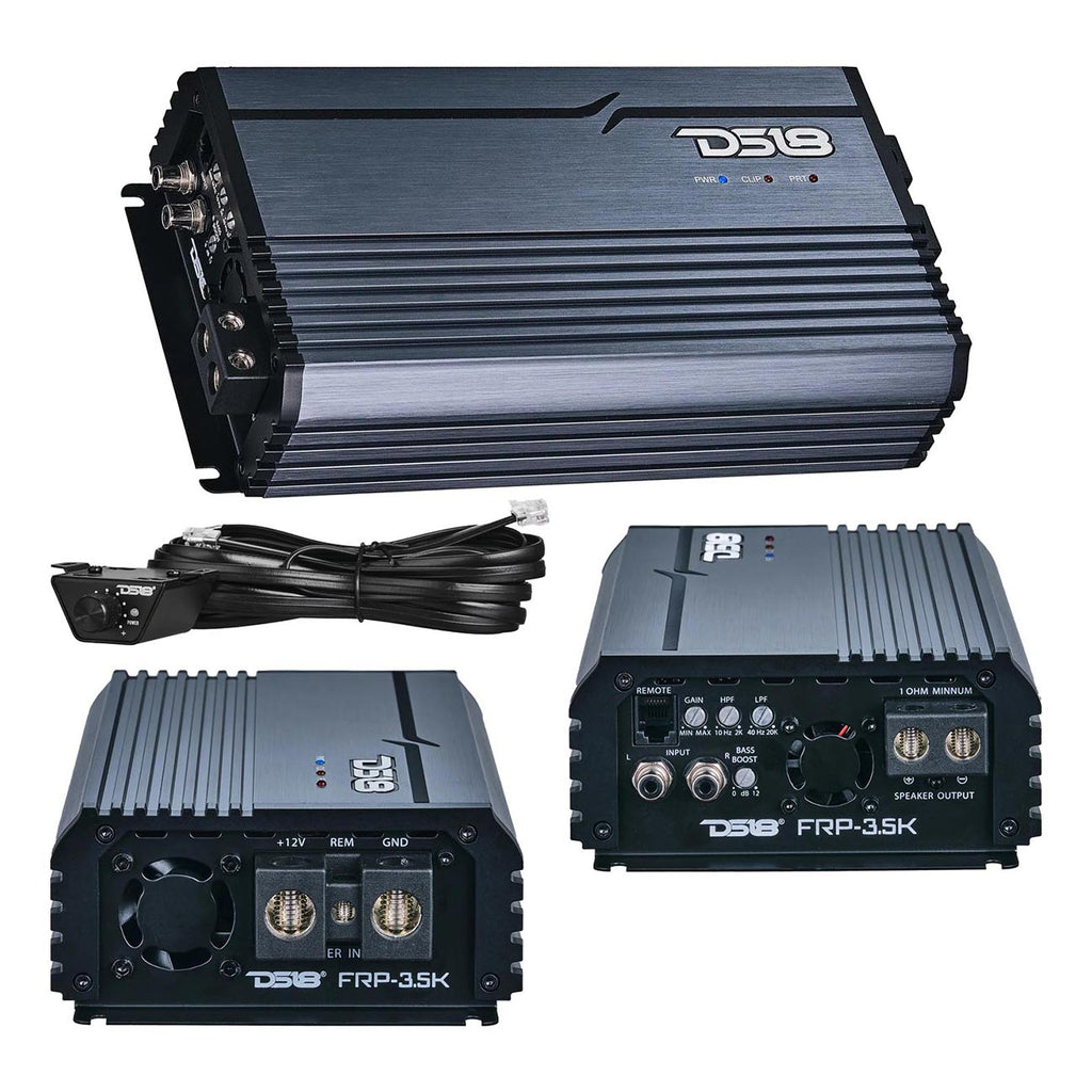 DS18 FRP Compact Monoblock Amplifier, 3500W RMS (Titanium)
