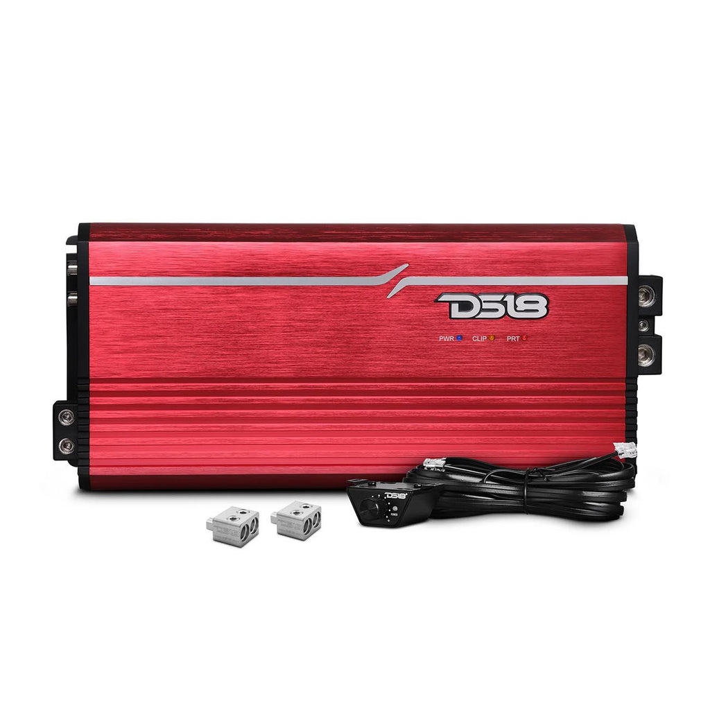 DS18 FRP Compact Monoblock Amplifier, 5000W RMS (Red)