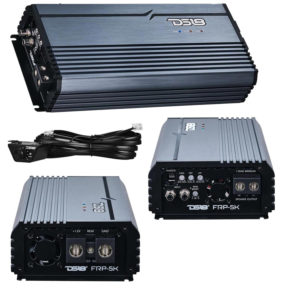 DS18 FRP Compact Monoblock Amplifier, 5000W RMS (Titanium)