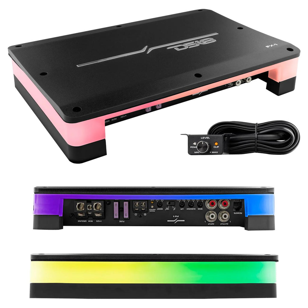DS18 Monoblock Amplifier, 2700W Max/ 900W RMS - Flush Mount/Surface Mount & LED Illumination