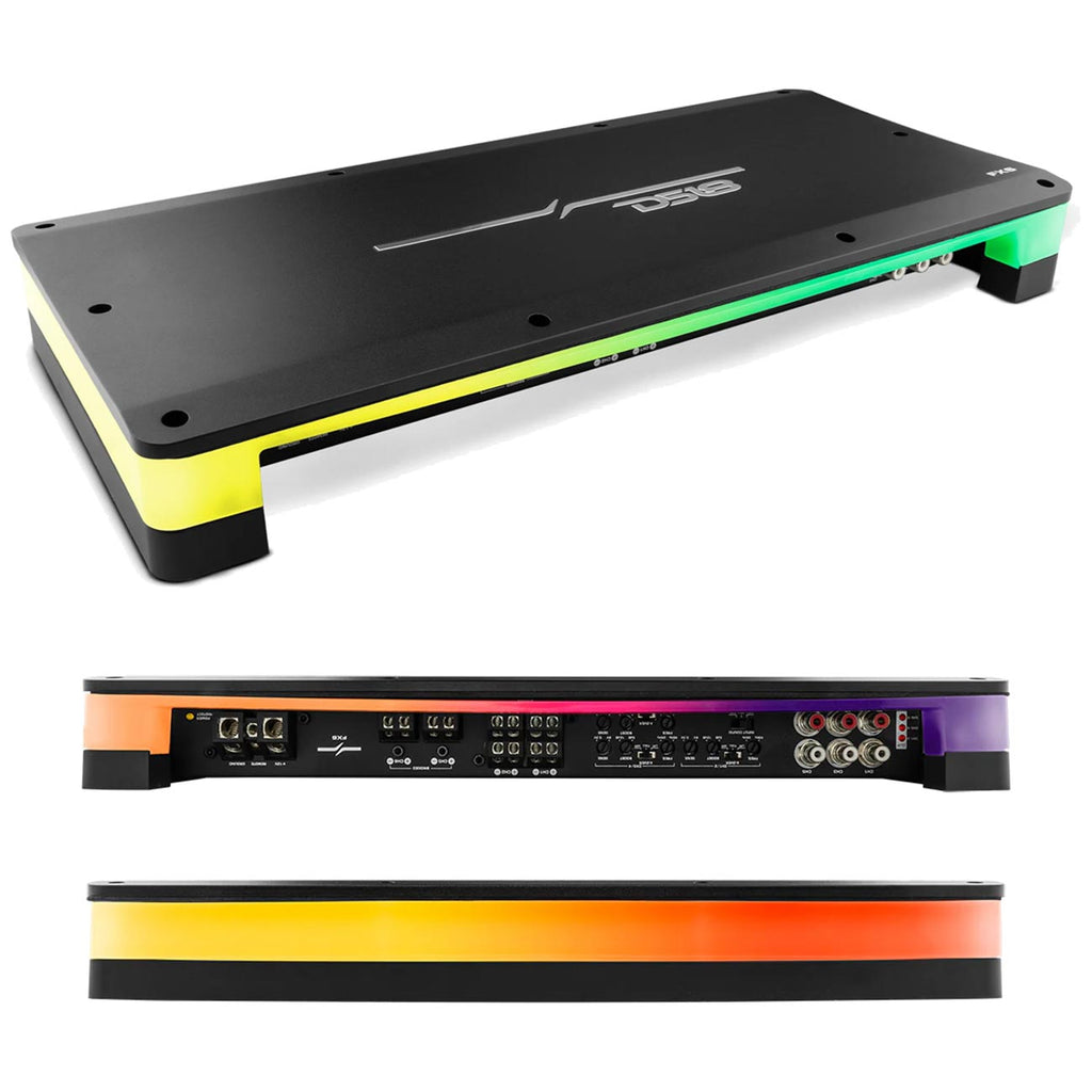 DS18 6 Channel Amplifier, 4500W Max/ 1080W RMS - Flush Mount/Surface Mount & LED Illumination