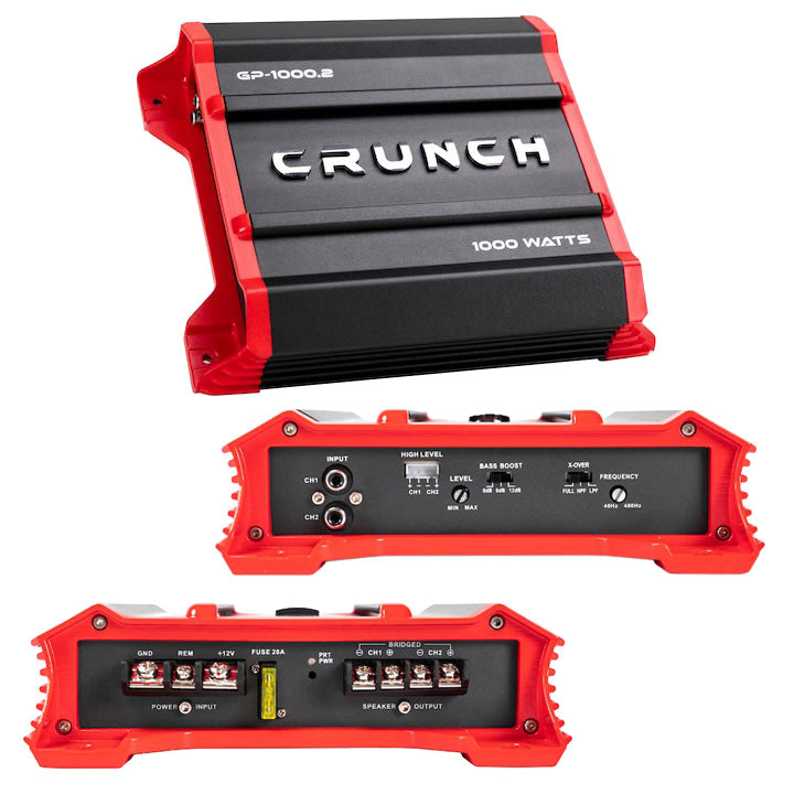 Crunch 2 Channel Amplifier, 1000 Watts