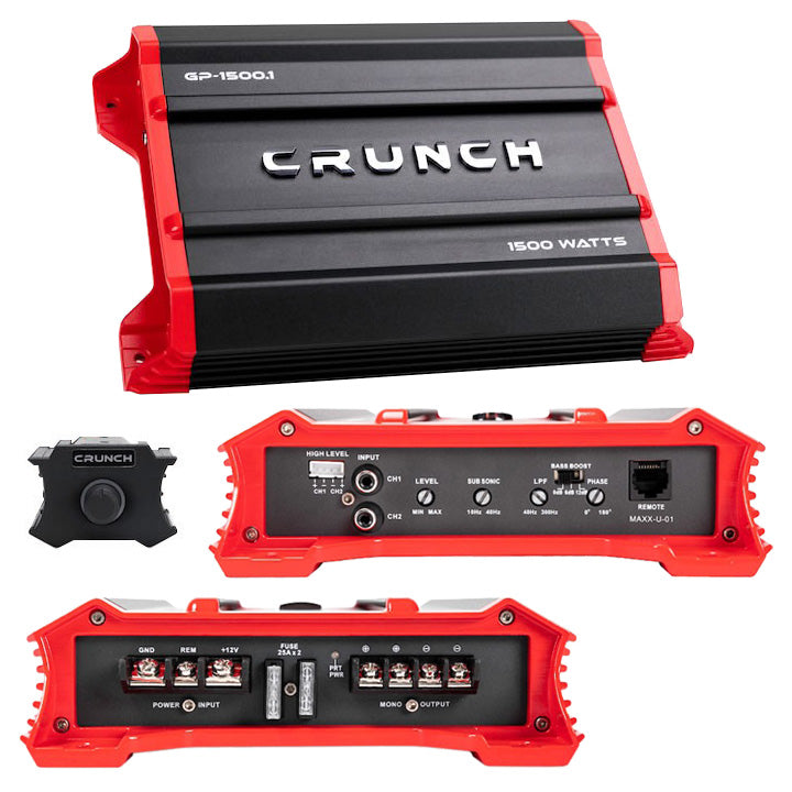 Crunch Monoblock Amplifier, 1500 Watts