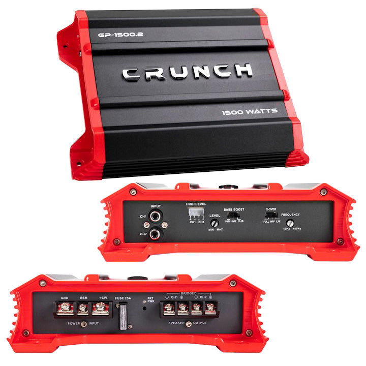 Crunch 2 Channel Amplifier, 1500 Watts