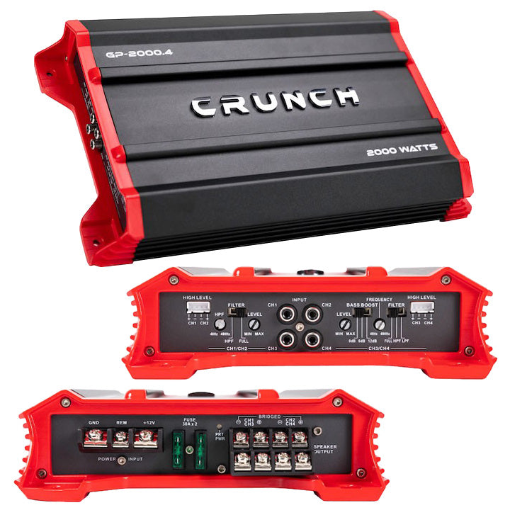 Crunch 4 Channel Amplifier, 2000 Watts