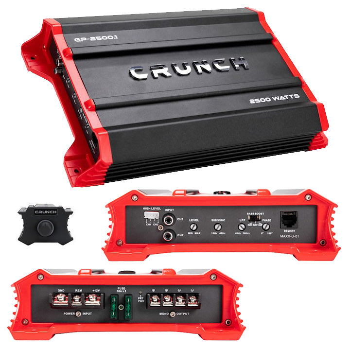 Crunch Monoblock Amplifier, 2500 Watts
