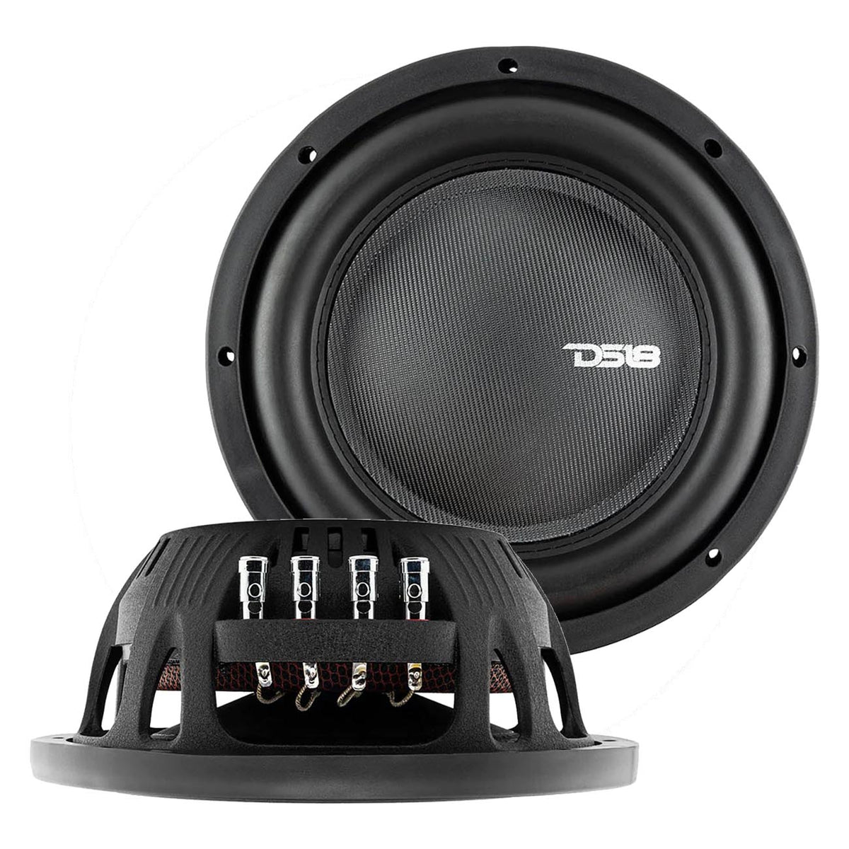10″ Shallow Mount Woofer, 600W RMS/1200W Max, Dual 4 Ohm
