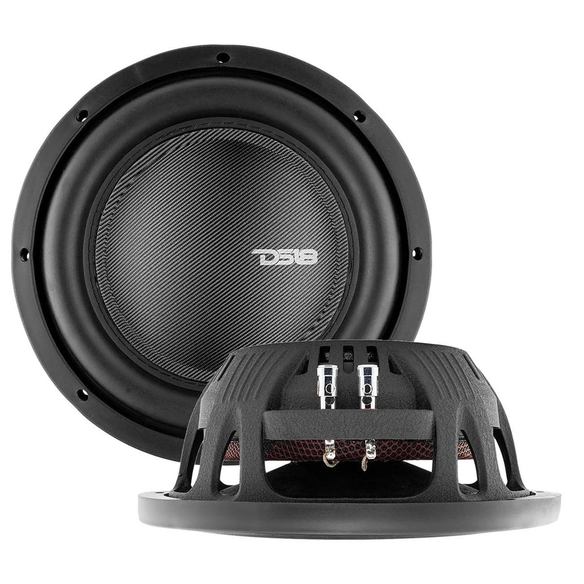 10″ Shallow Mount Woofer, 600W RMS/1200W Max, Single 4 Ohm
