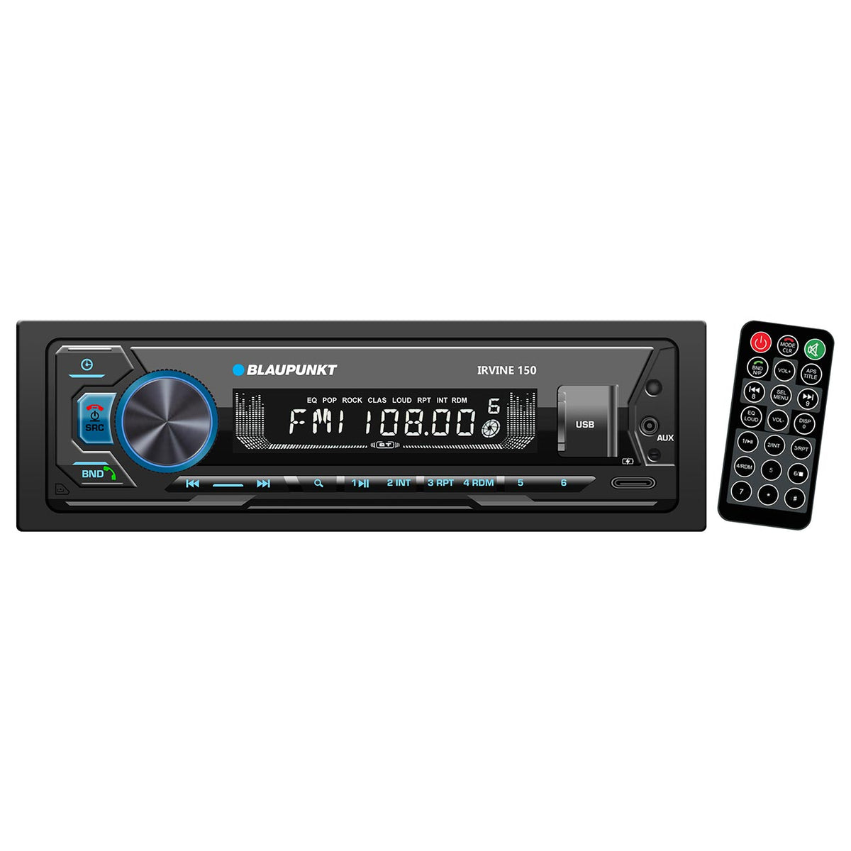 Blaupunkt Detachable Face Mechless AM/FM Receiver with Bluetooth, USB/SD Inputs & Remote
