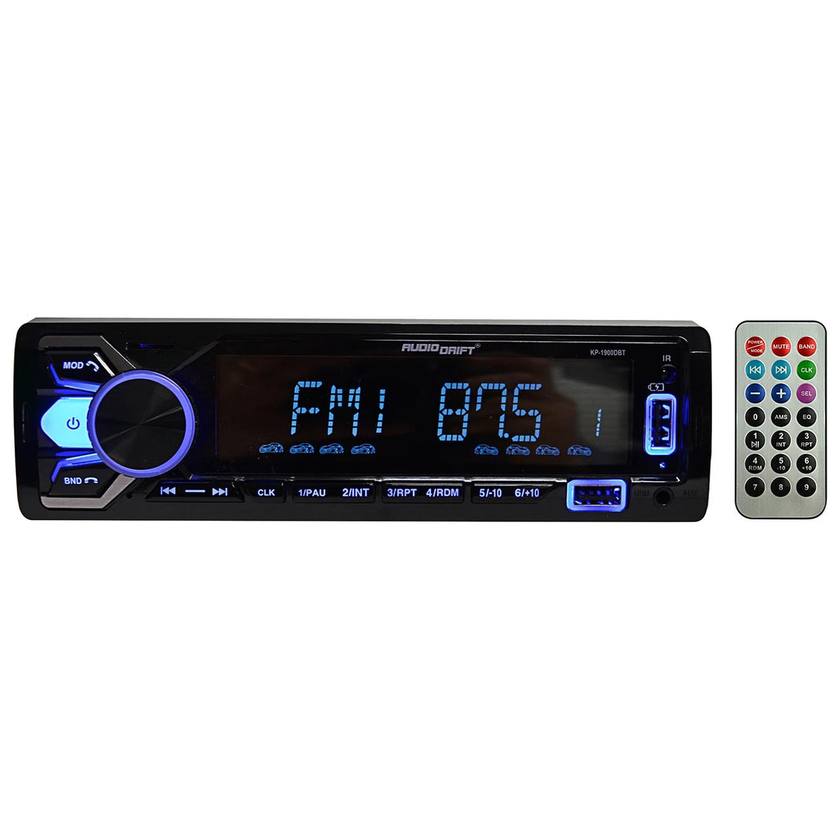 Audiodrift Fixed Face Mechless Receiver with USB/SD Inputs, Bluetooth & Remote