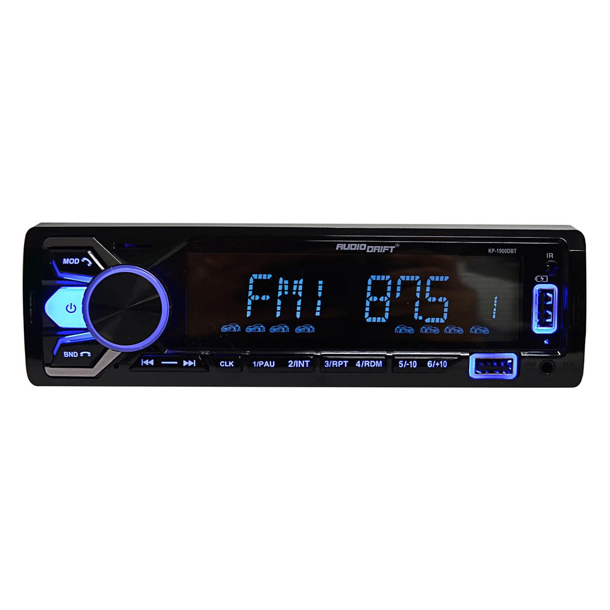 Audiodrift Fixed Face Mechless Receiver with USB/SD Inputs, Bluetooth & Remote