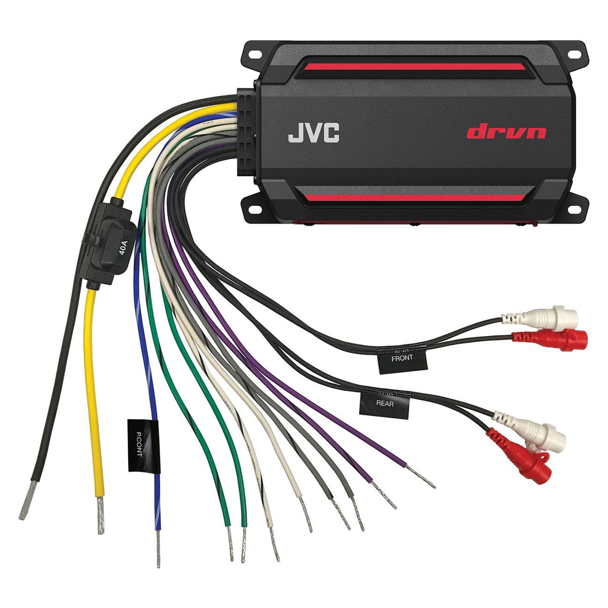 JVC Compact Marine/Powersport 4 Channel Amplifier, 600W Max
