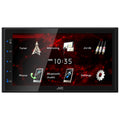 JVC 6.8" Double DIN MECHLESS Fixed Face Touchscreen Receiver with USB Android Mirroring & Bluetooth