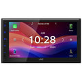 JVC Single/Double DIN Fixed Face 6.8" Mechless with Bluetooth, Wireless, Wired - Apple CarPlay or Android Auto