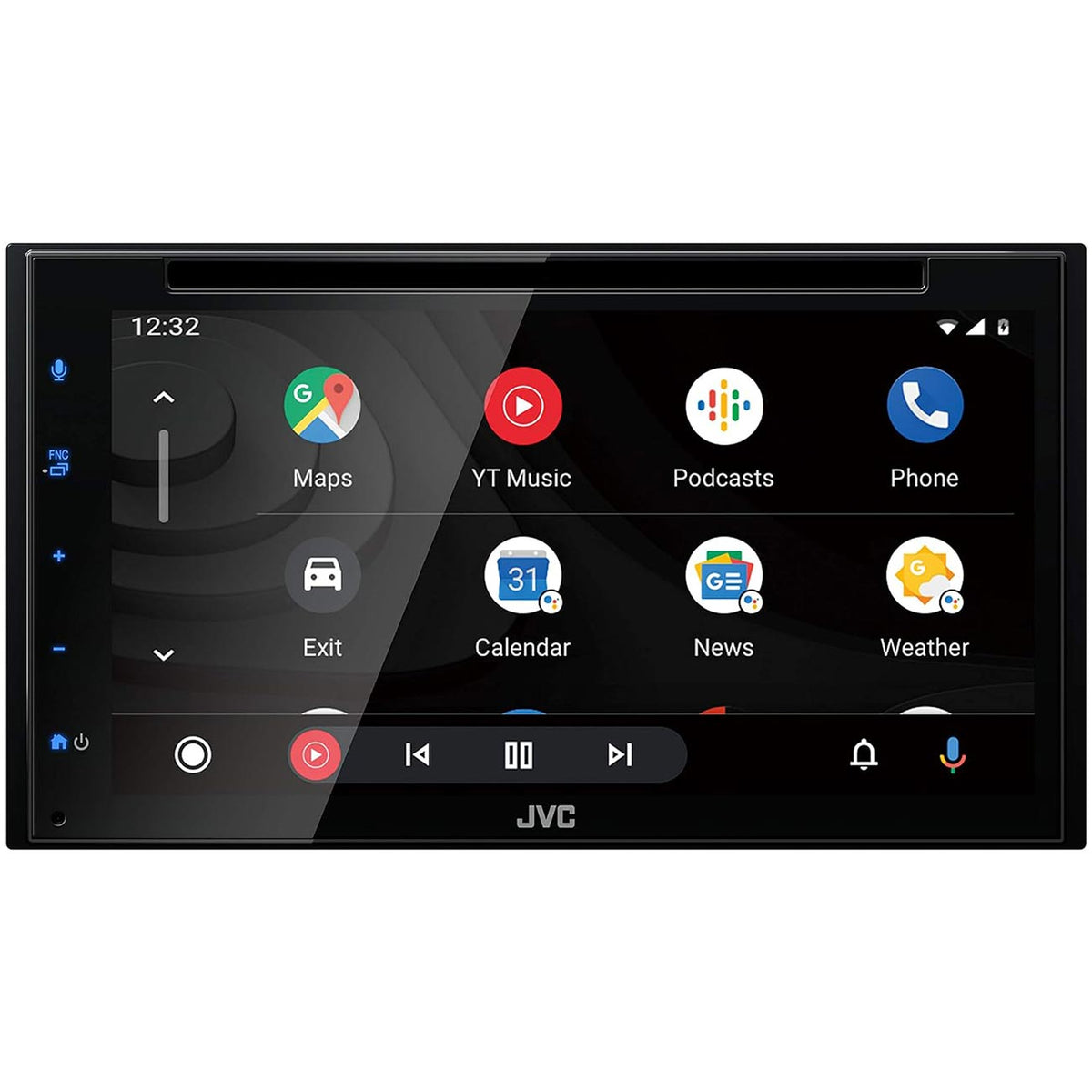 JVC Double DIN Fixed Face 6.8" DVD Receiver with Bluetooth, Apple CarPlay & Android Auto