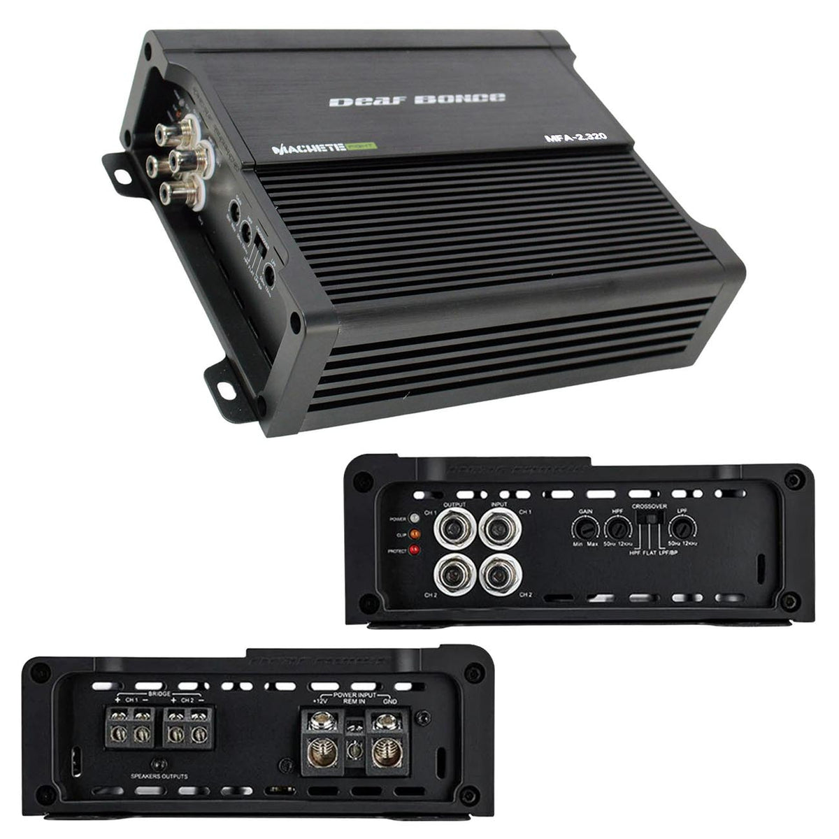 Deaf Bonce Machete 2 Channel Amplifier, 960W RMS