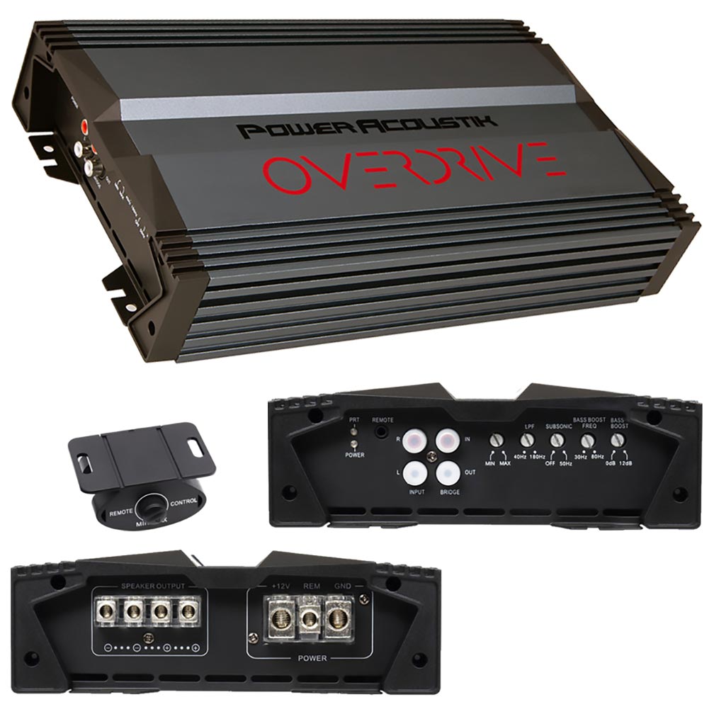 Power Acoustik Monoblock Amplifier, 1300W RMS/3500W MAX