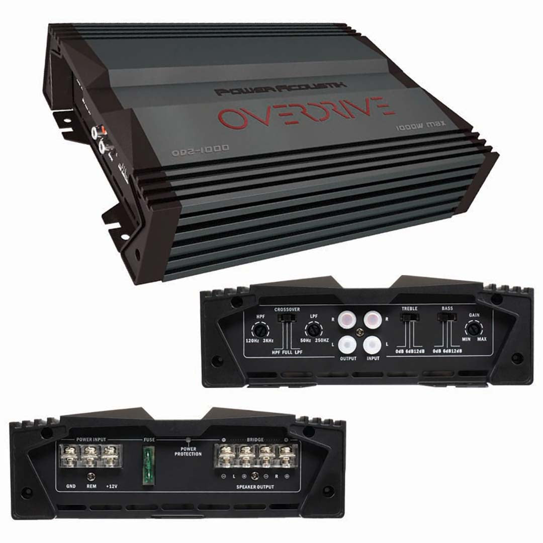 Power Acoustik 2 Channel Amplifier, 400W RMS/1000W MAX