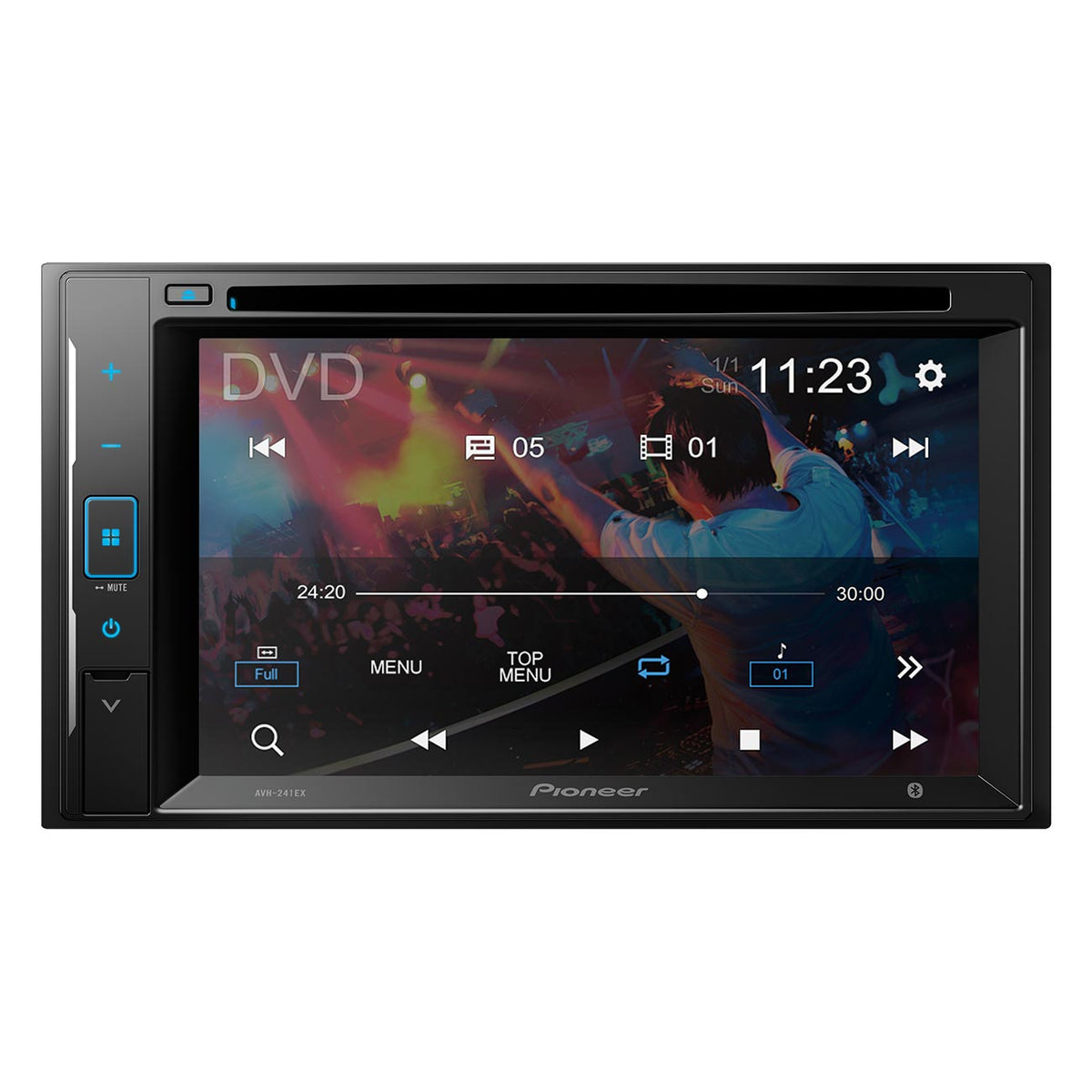 Pioneer 6.2" Double DIN Fixed Face DVD Receiver with Bluetooth, Amazon Alexa & Siri Eyes Free Support