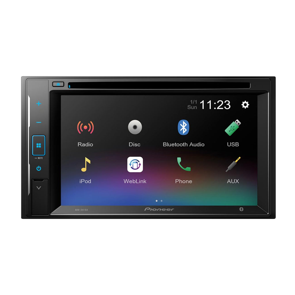 Pioneer 6.2" Double DIN Fixed Face DVD Receiver with Bluetooth, Amazon Alexa & Siri Eyes Free Support