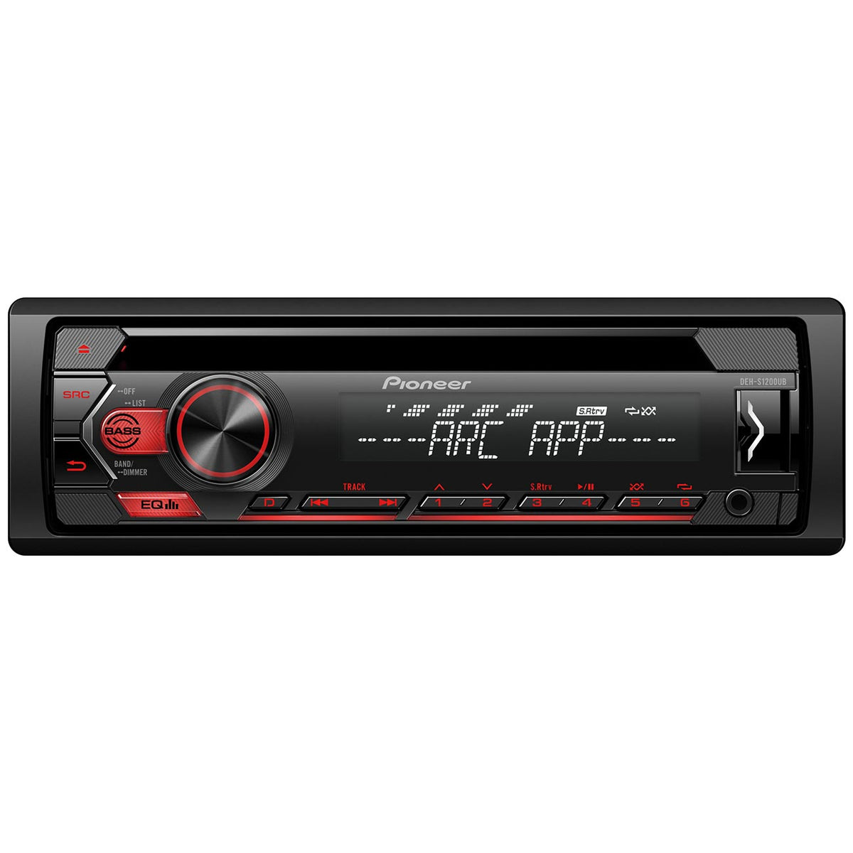 Pioneer Single DIN Detachable Face CD Receiver with Enhanced Audio Functions, front USB connection, Pioneer ARC App Compatibility, MIXTRAX®, Android™ Compatibility