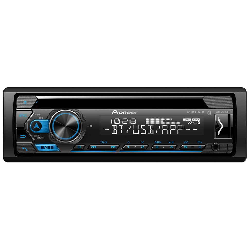Pioneer Single DIN Detachable Face CD Audio Receiver with Enhanced Audio Functions, Pioneer Smart Sync App Compatibility, MIXTRAX®, Bluetooth®