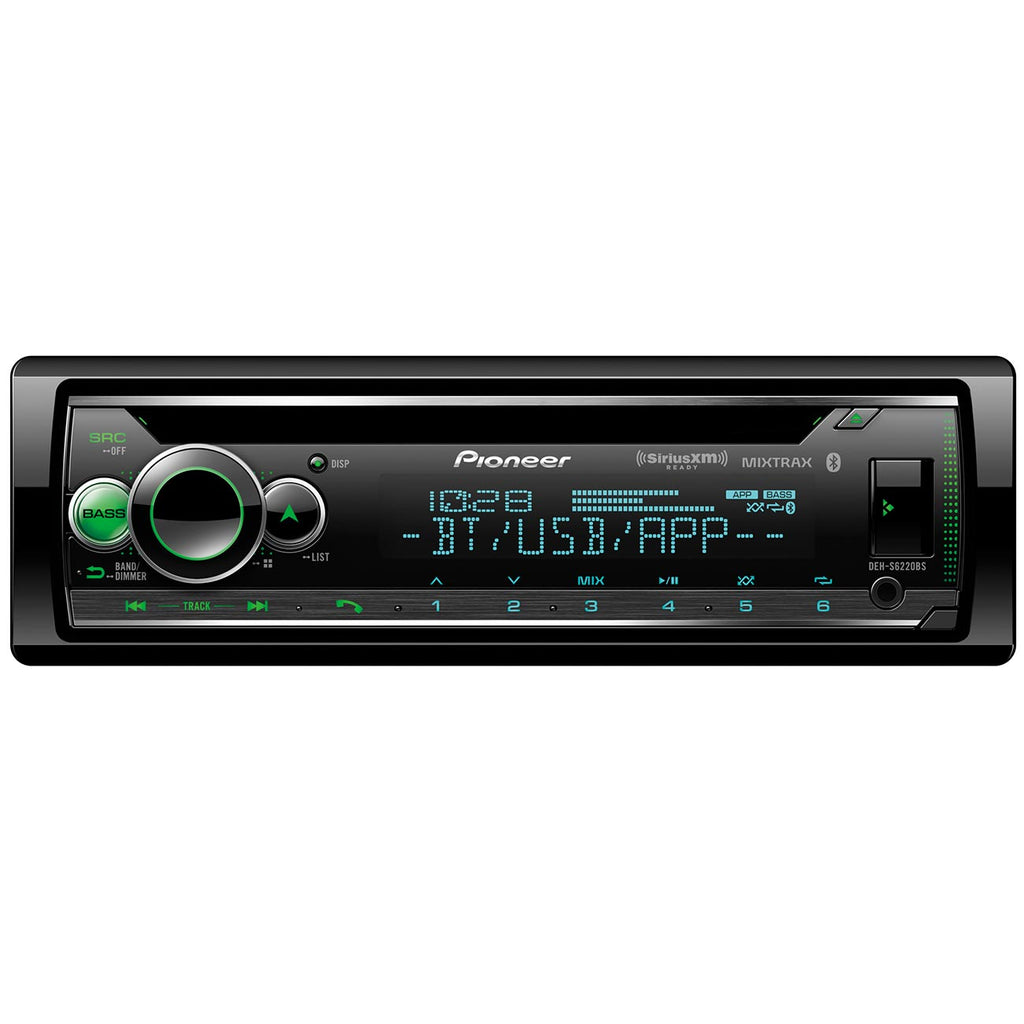 Pioneer Single DIN Detachable Face CD Audio Receiver with Enhanced Audio Functions, Pioneer Smart Sync App Compatibility, MIXTRAX®, Built-in Bluetooth®, SiriusXM-Ready™