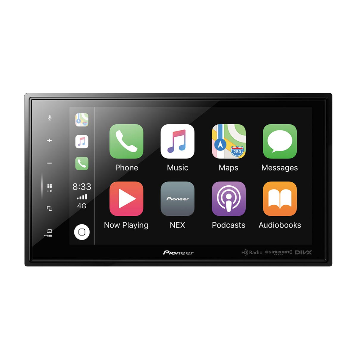 Pioneer Double DIN Modular 8" Display Mechless Digital Media Receiver, Apple CarPlay®, Android Auto™, Amazon Alexa via Pioneer Vozsis, Bluetooth®, HD Radio™, SiriusXM-Ready™