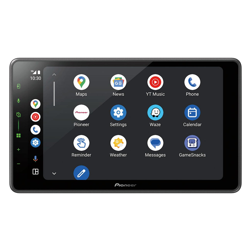 Pioneer Single DIN Modular 9" Floating Display Mechless Digital Media Receiver, Apple CarPlay®, Android Auto™, Amazon Alexa via Pioneer Vozsis, Bluetooth®, Wifi®